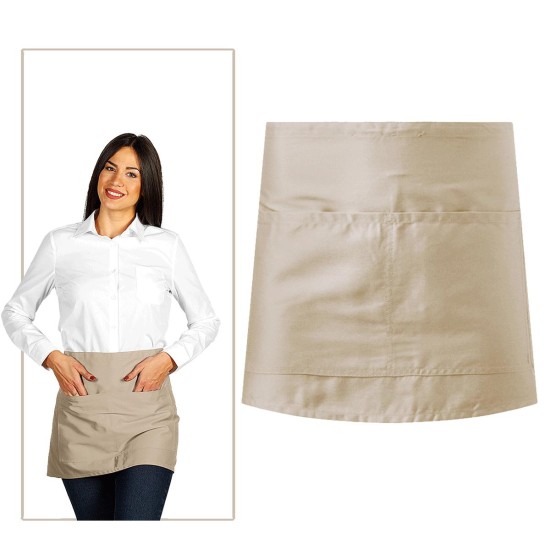 GREMBIULE UNISEX CON DUE TASCHE 85x41cm