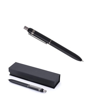 VARSAVIA - PENNA A SFERA IN ALLUMINIO E OTTONE